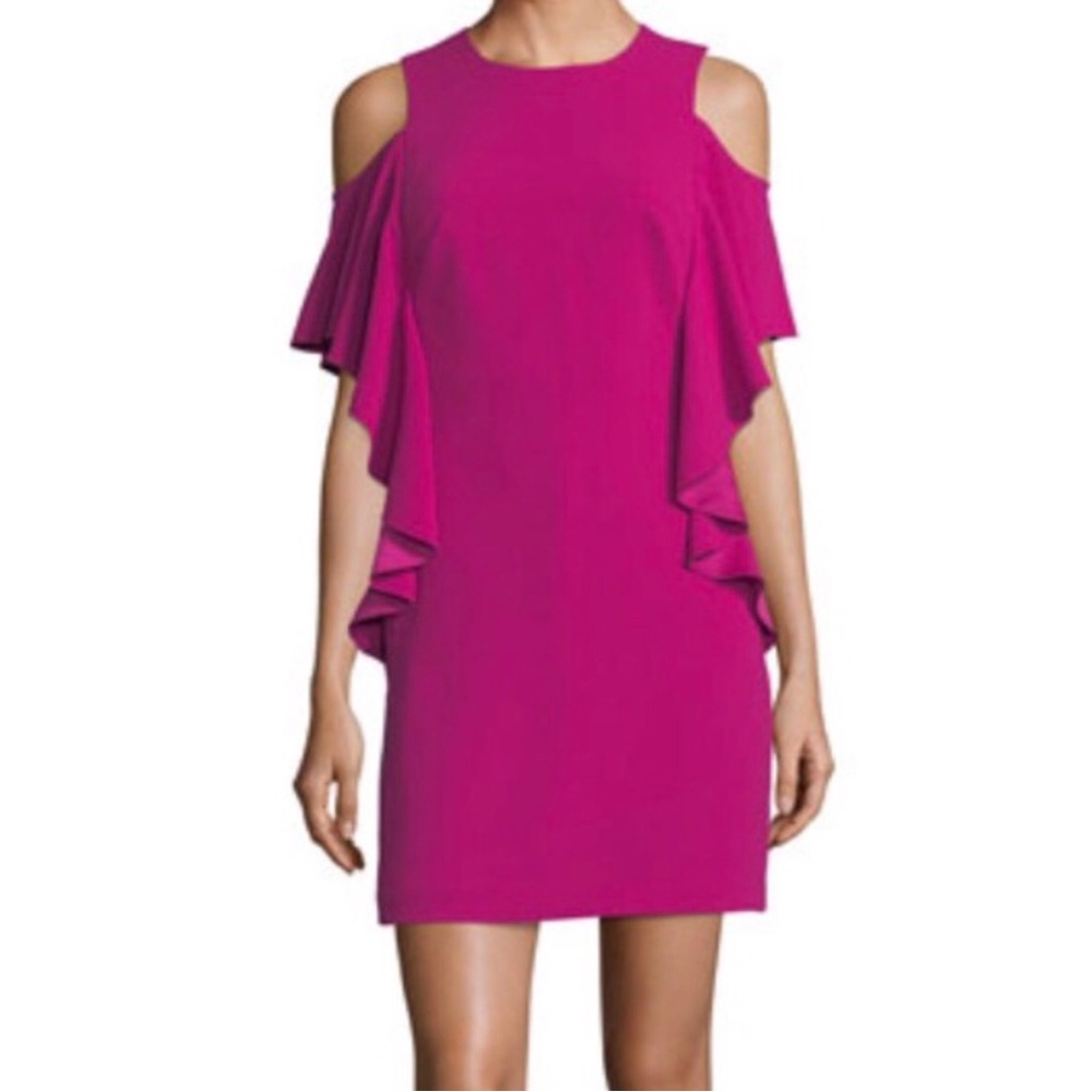 Trina Turk ‘Lambada’ Cold-Shoulder Sheath Dress